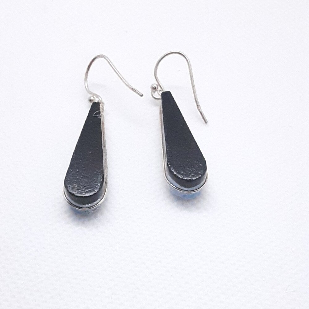 CLOSET SALE!!    New Multicolored Dichroic Glass Earrings - Picture 2 of 16